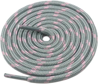 GRAH SANGRAH® 3 Pair (1 Pair Per Single Color) Shoelaces for Hiking Shoes, Walking Sneakers, Climbing, Work Boot, Running, Casual, Sport Shoes (SL-204-215-218) - 120 cm, Black Red-Light Grey Pink-Purple Black